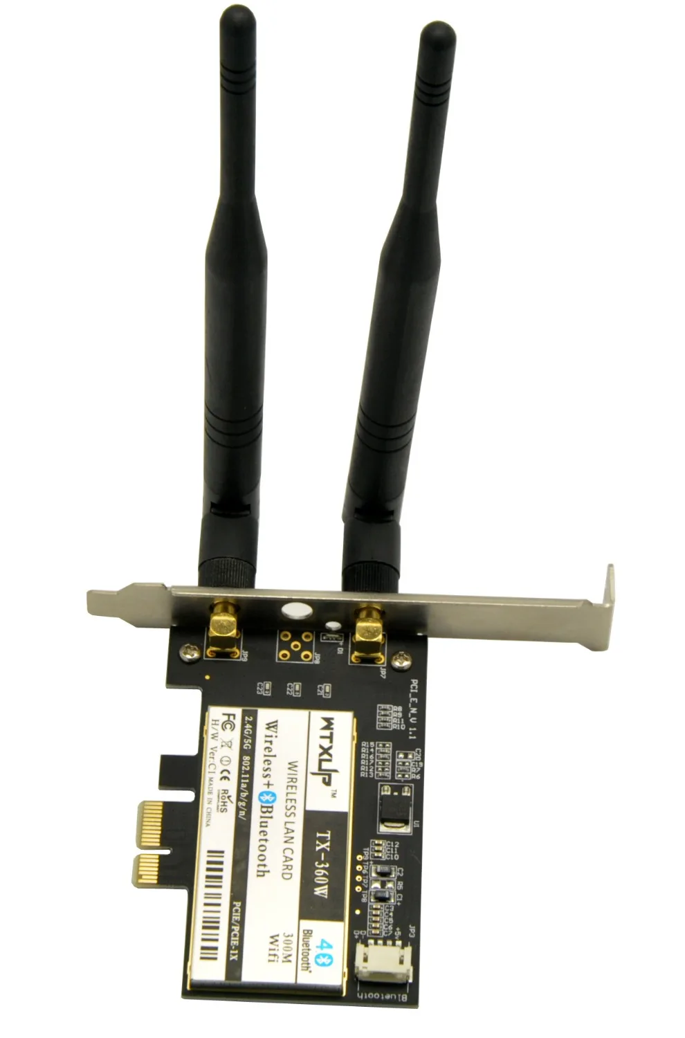 WTXUP AR5B22 двухдиапазонный 300 Мбит/с беспроводной PCI-E WiFi адаптер с Bluetooth 4 0 BT для Atheros PCI