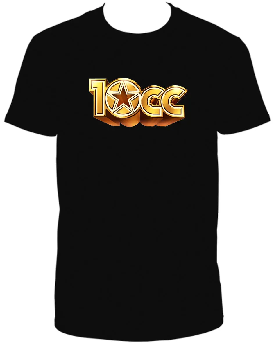 10CC экипажа средства ухода за кожей шеи короткий рукав Футболка на заказ печатных