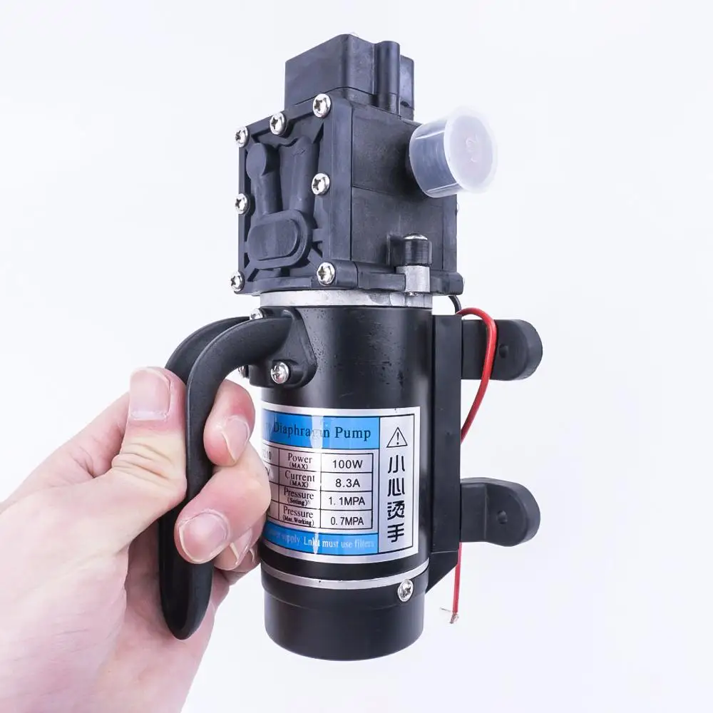 Фото DC 12V 130PIS 100W 8L/Min высококачественный Миниатюрный Мембранный самовсасывающий насос DC 12V 130PIS 100W 8L/Min высококачественный Миниатюрный Мембранный самовсасывающий насос