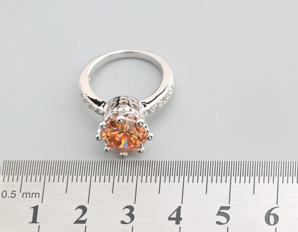 Изысканный коричневый морганит 10*10 мм полудрагоценный камень серебро крутое для