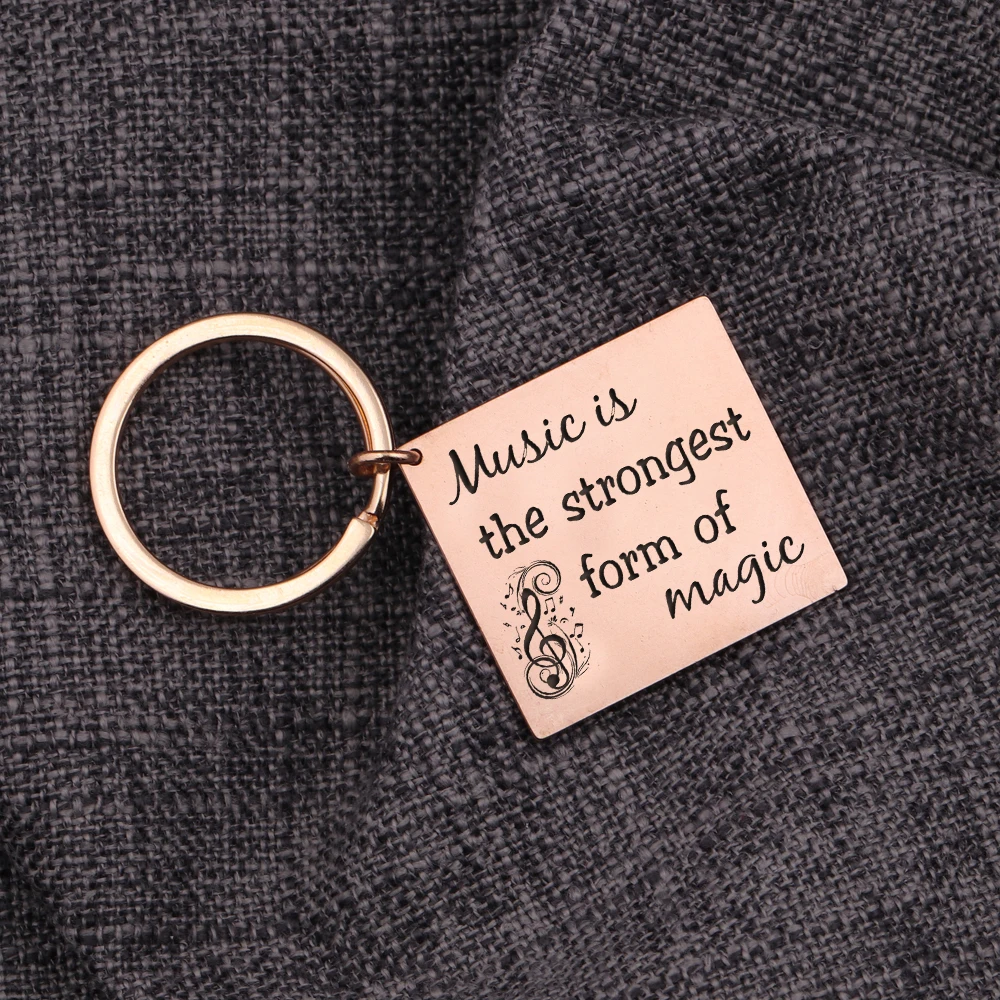 Музыкальный Брелок с подвеской штампованная бижутерия музыка-сильнейшая форма