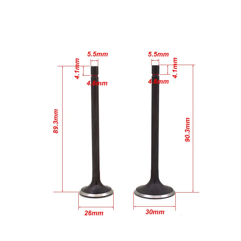 Клапан впускного выхлопного стержня двигателя мотоцикла клапан для Suzuki GN125 GS125