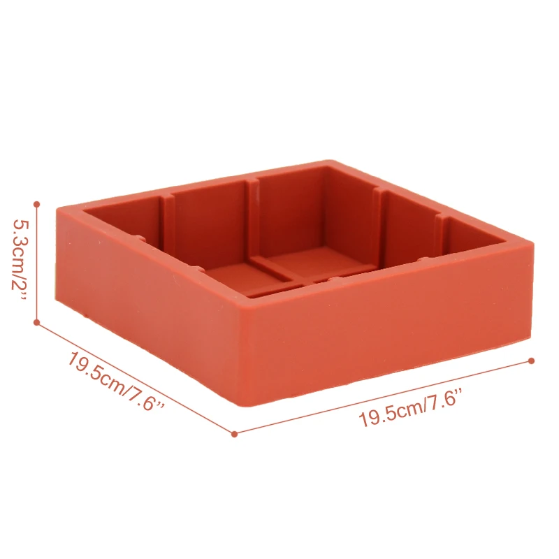 3D силиконовая квадратная кубическая форма для торта мусса десерта выпечки