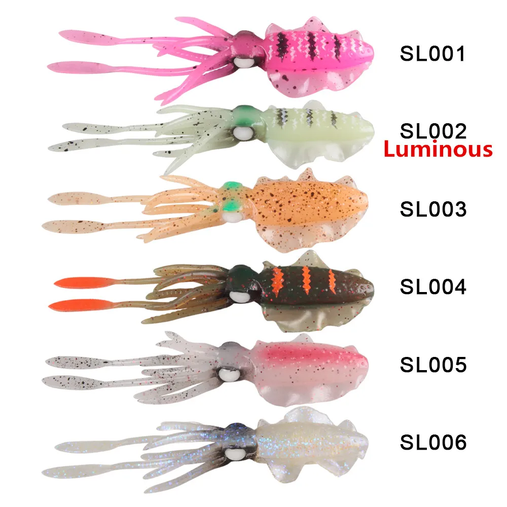 

Bassing Squid Soft Bait 3Pcs/10cm/5g 2Pcs/15cm/16g Fishing Lures Isca Artificial Para Pesca Fishing Wobbler Tackle