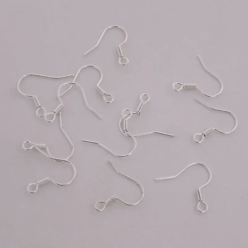 500 шт. фурнитура для сережек Позолоченные посеребренные серьги Крючки фитинги