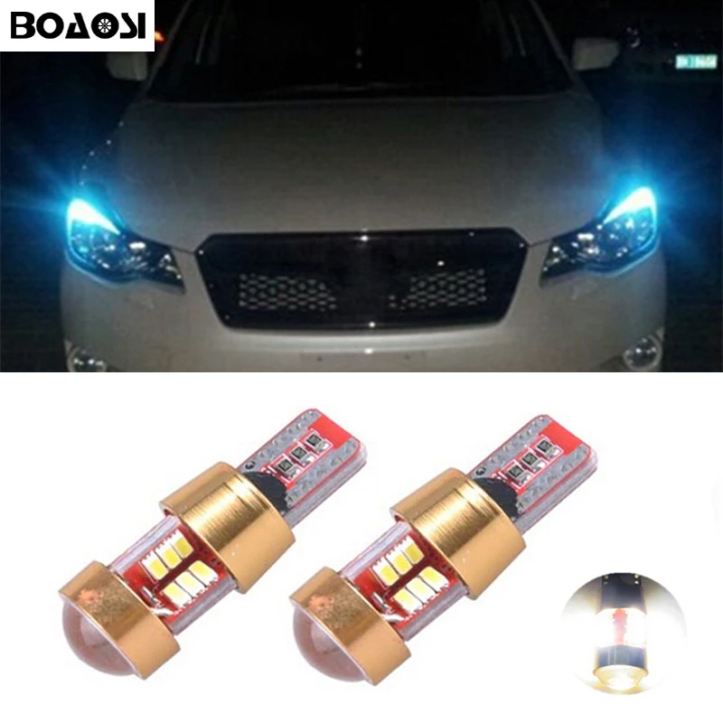 Автомобильные светодиодные лампы BOAOSI 2x T10 LED W5W Samsung 3014SMD для Subaru impreza legacy xv forester Outback