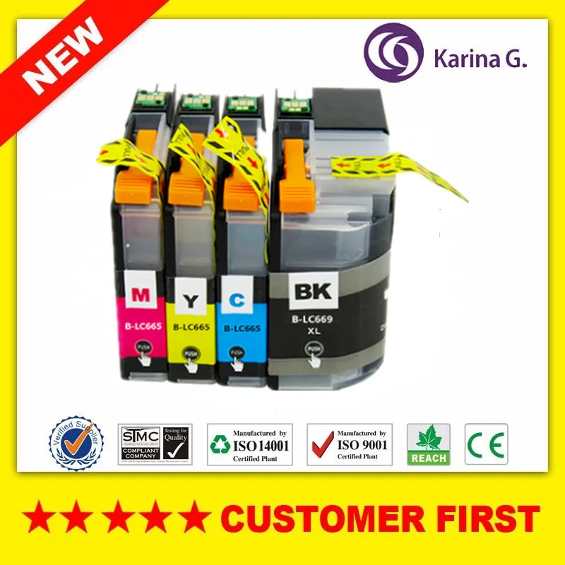 Совместимый чернильный картридж для принтера Brother LC669 LC665 подходит MFC-J2320 MFC-J2720 |