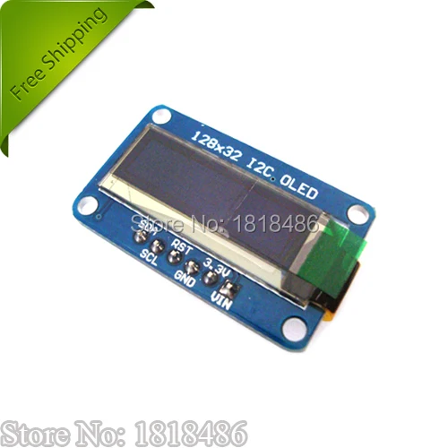 0 91 &quotSSD1306 128x32 I2C OLED модуль белый графический дисплей монохромный|monochrome|monochrome