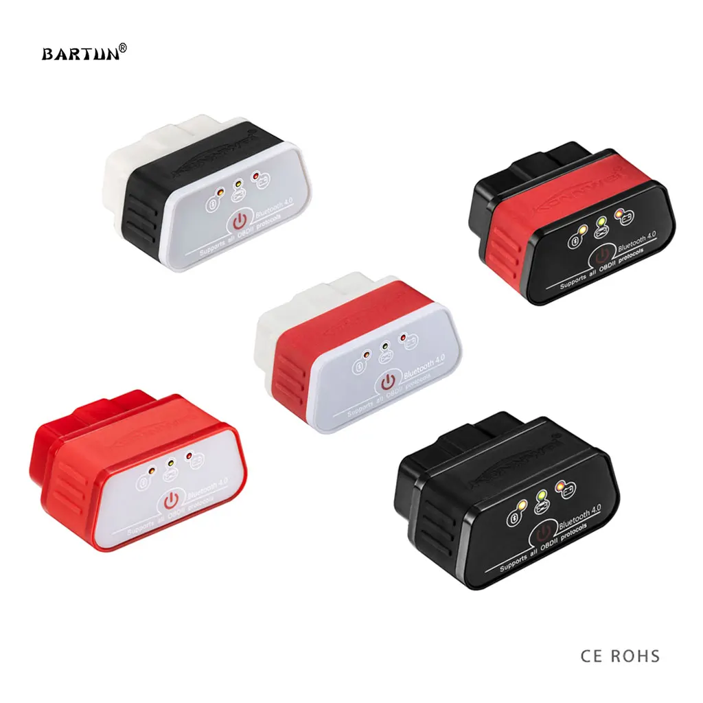 Диагностический сканер OBD2 Bluetooth 4 0 Elm 327 2018|Диагностические сканеры для