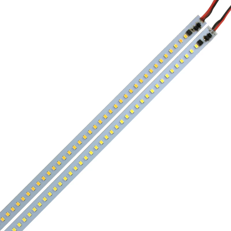 AC 110 В 220 В 1 м smd 2835 светодиодная полоса освещения жесткие люминесцентные полосы 100 см 144 светодиодов алюминиевый сплав для спальни украшение дома