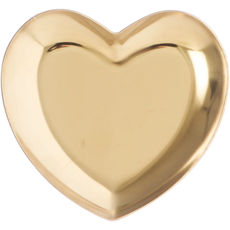 Овальная металлическая пластина диск для хранения ювелирных изделий настольный