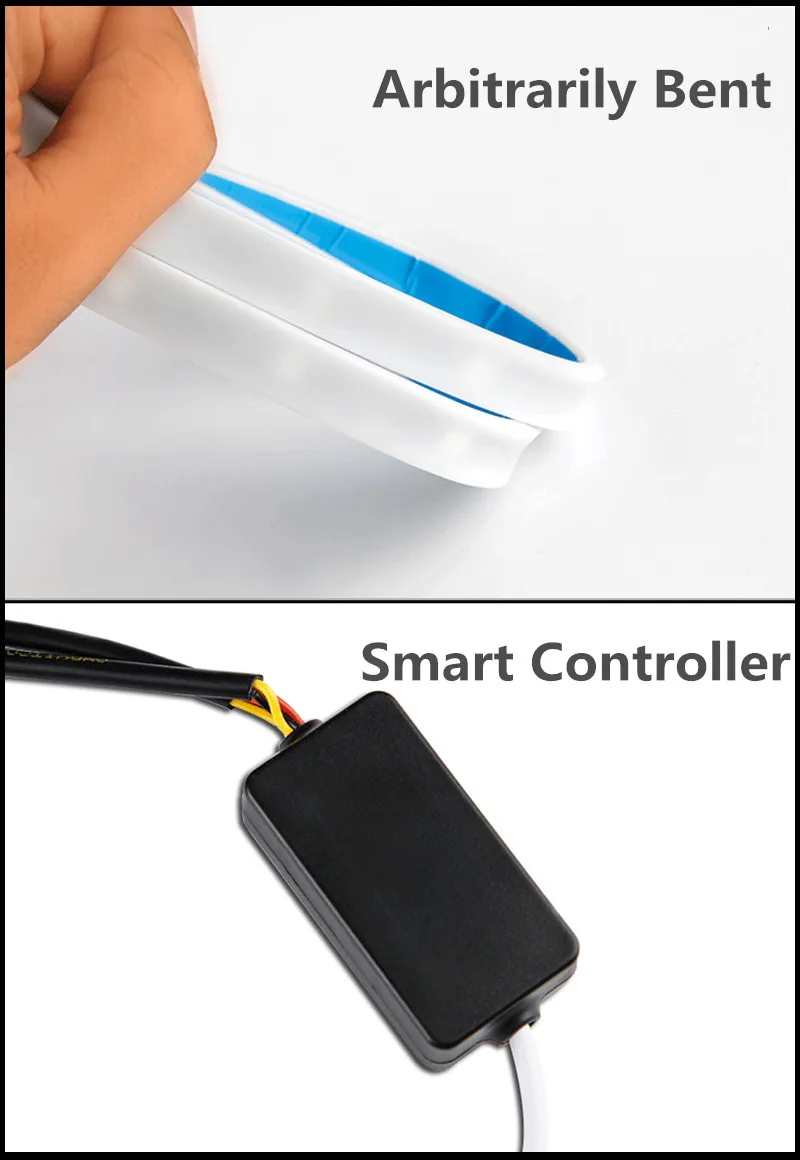 RGB Автомобильная гибкая светодиодная лента, новинка, декоративная атмосферная лампа с управлением Reomte, автомобильная Боковая дверь, атмосферный светильник, автоматический неоновый светильник, комплект