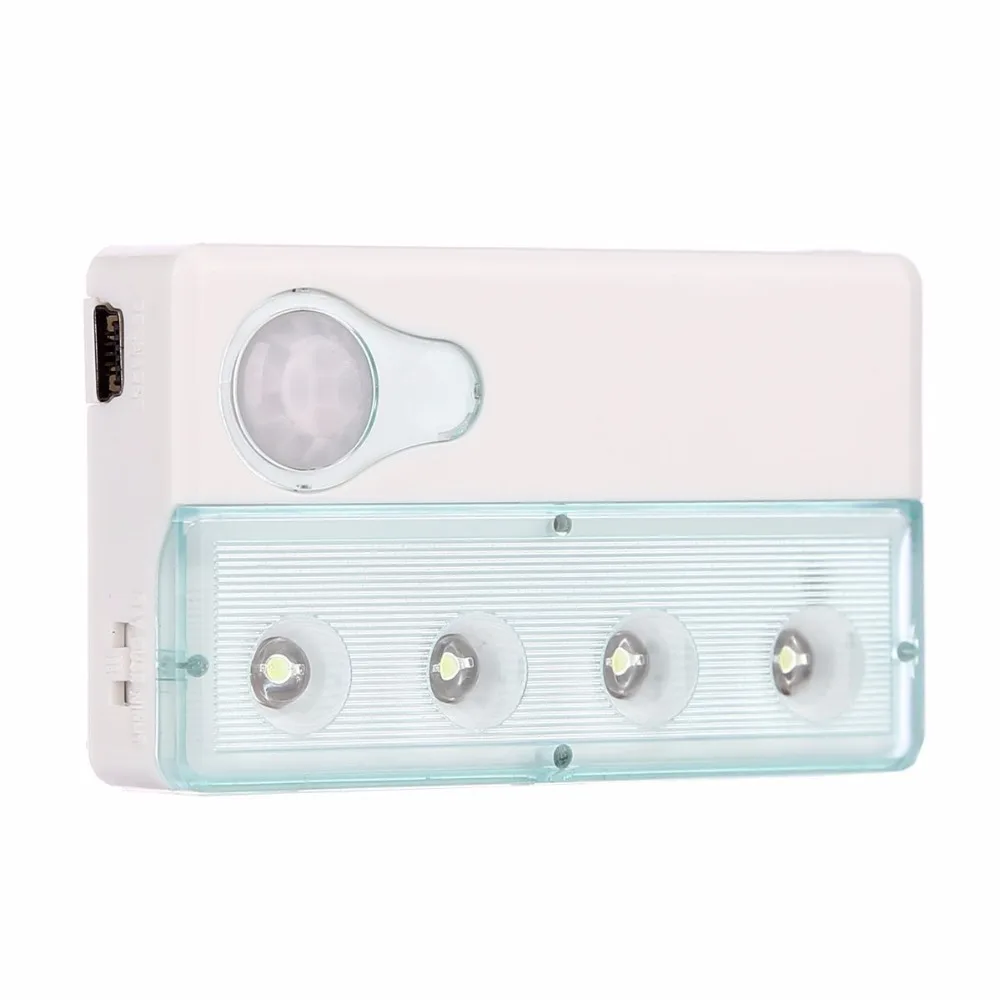 LumiParty Мини светодиодный ночник 4LED АВТО инфракрасный PIR свет супер тонкий авто