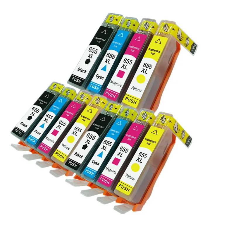 3SET Замена для 655 HP655 XL HP655XL 655XL Цвет чернильный картридж с чернилами hp Deskjet 3525 4615 4625 5525 6520 6525 принтер Полный чернил - Цвет: 3SET