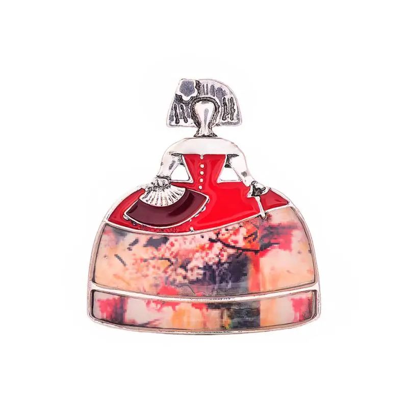 Новейшая металлическая эмалированная брошь в виде фигуры булавки значки броши