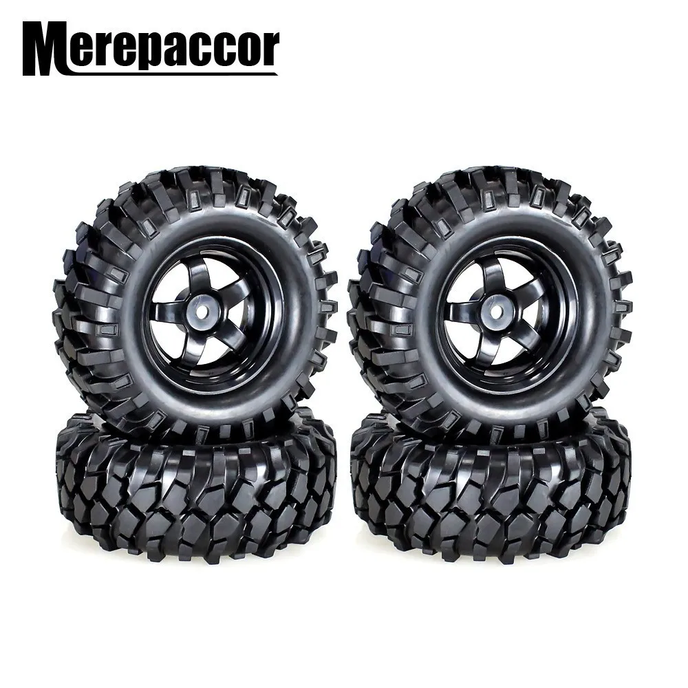 4 шт. 1 9 дюйма резиновые шины и колесные диски OD 96 мм для 1/10 RC Crawler Axial SCX10 D90 F350|Детали