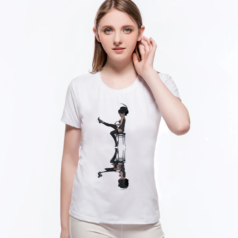 Betty Boop go swimwing 2020 новый бренд Одежда высшего качества для женщин Harajuku футболка в