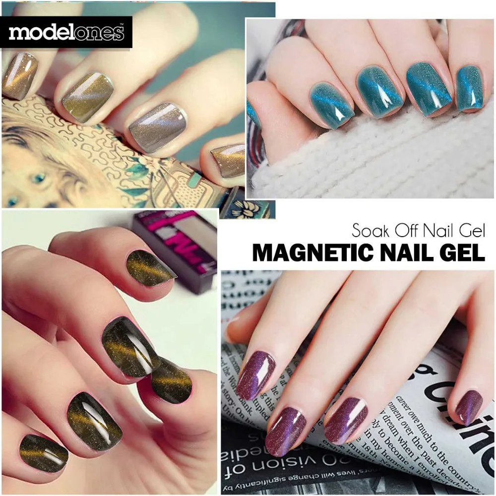 Modelones 3D Алмазный кошачий глаз гель для ногтей лаковый Хамелеон Гель-лак