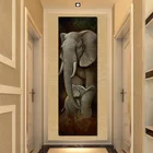 Абстрактная африканская животная, слон, сын, картина маслом на холсте, плакаты и принты тигр, Скандинавская Настенная картина для гостиной