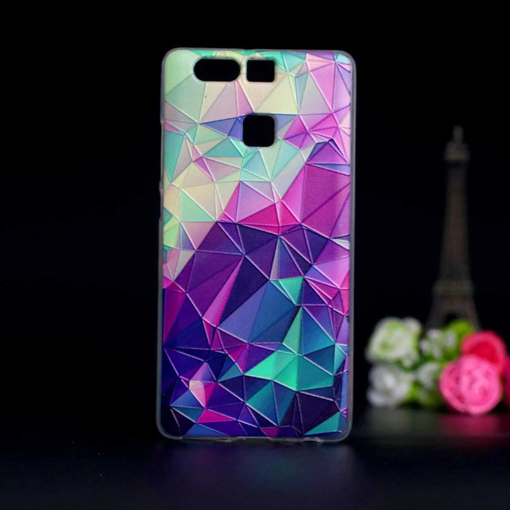 Для Huawei P9 силиконовый чехол ТПУ Мягкая задняя крышка для Pro Чехол 3D ультра тонкий
