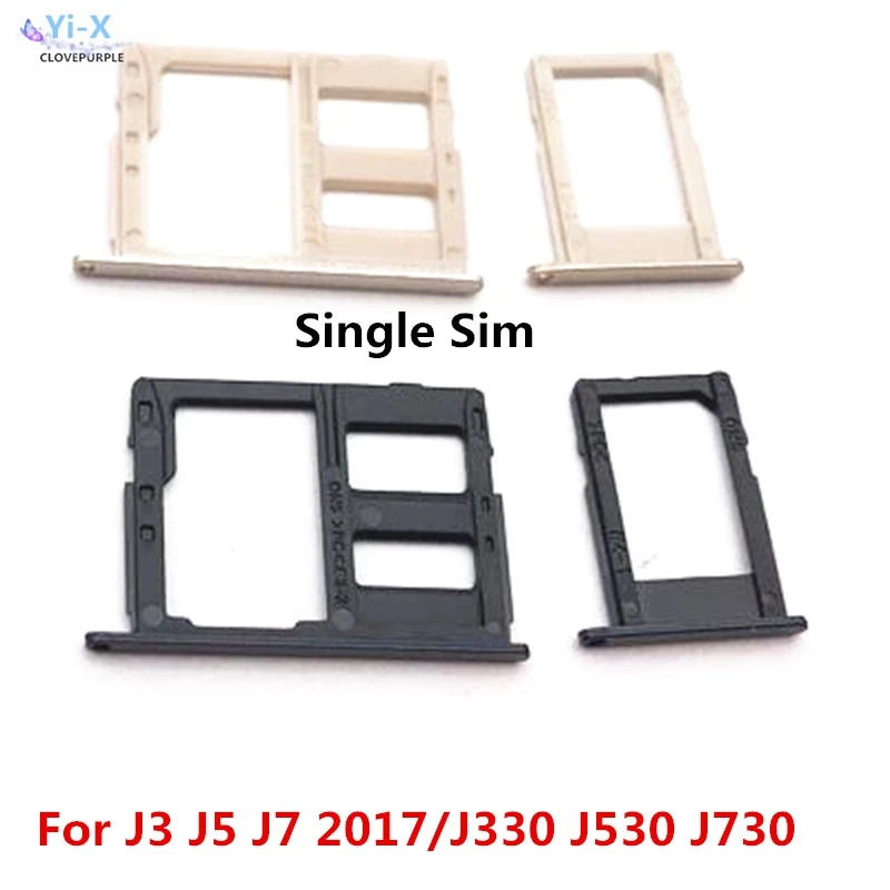 100 шт./лот держатель слота для SIM карты + карт Micro SD Samsung Galaxy J3 2017 J5 J7 2017/J330 J530