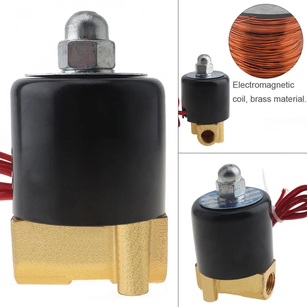 1/4 ''воздушные СОЛЕНОИДНЫЕ AC220V AC110V DC24V DC12V нормально закрытый тип алюминиевый