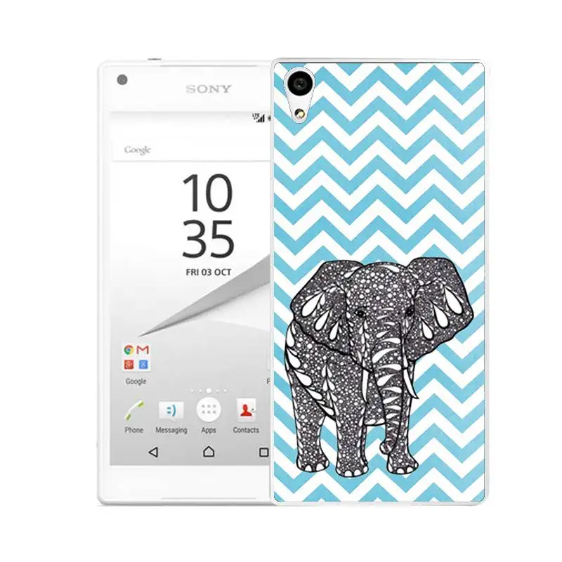 Qmswei ТПУ прозрачный мягкий чехол для телефона sony Z3 Z2 Z5 Z4 роспись животное Лев тигр