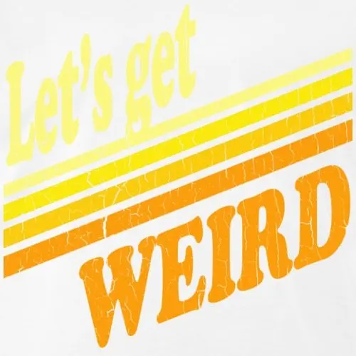 Винтаж давайте weird мужская premium t shirt футболка о образным вырезом лето личности