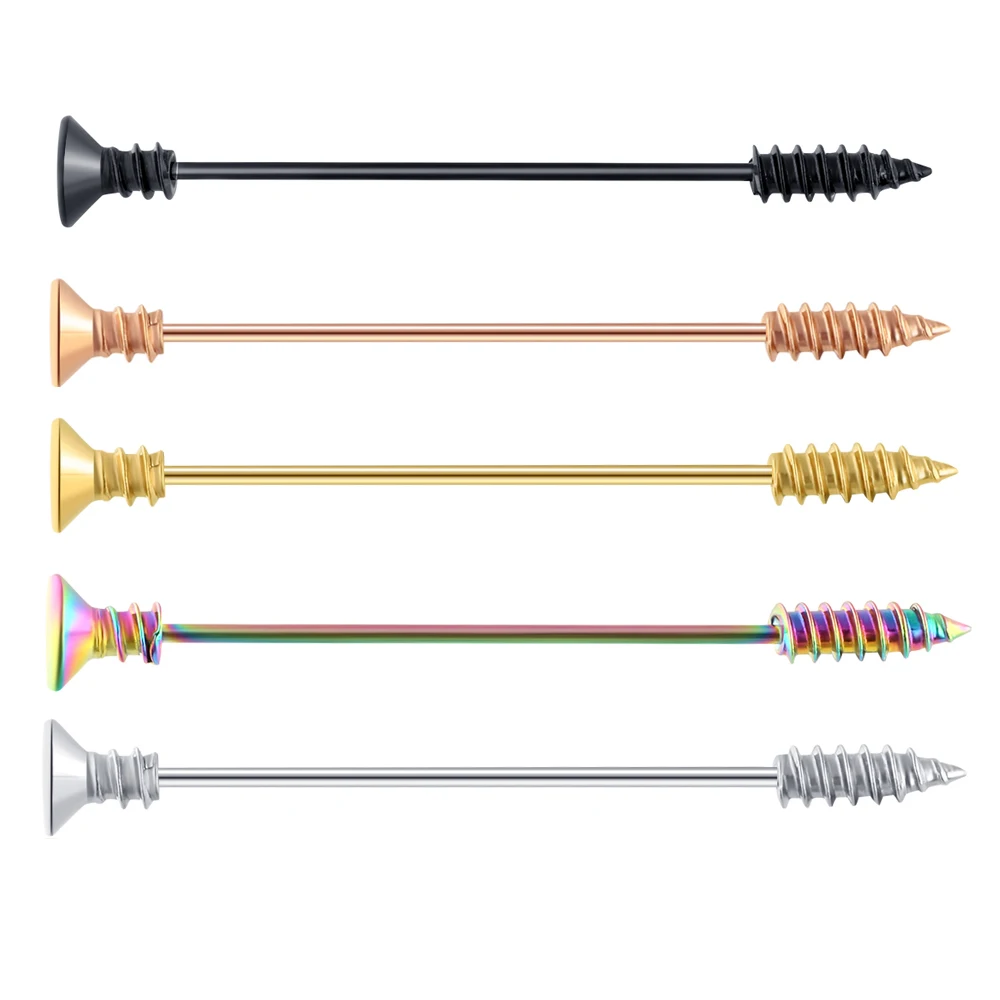 JUNLOPWY винты промышленные серьги штанги 16 Калибр хряща козелка завитка тела