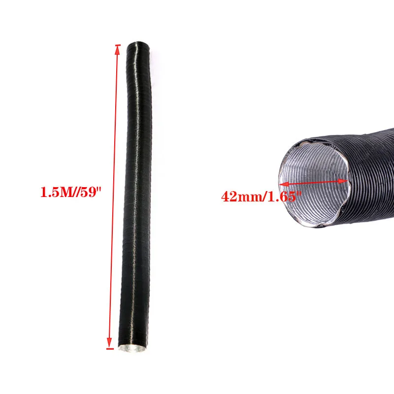 Воздушный впуск выпуск выхлопной трубы стрейчевый гофрированный шланг 25/42/60/77 мм