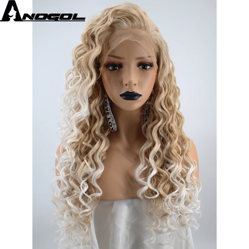 Аногол Бесплатная Расставание Платина блонд длинные кудрявые