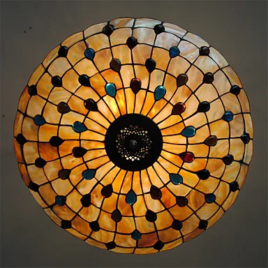 21 дюймов Ретро Тиффани подвесной светильник s оболочка Гостиная Обеденная Кухня