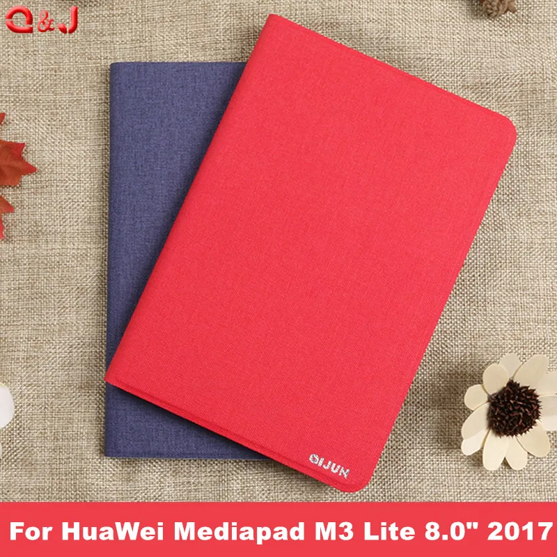 

Чехол-накладка для HuaWei Mediapad M3 Lite 8,0, 2017, искусственная кожа, тонкий, умный, с подставкой, чехол для планшета HUAWEI M3 8 дюймов