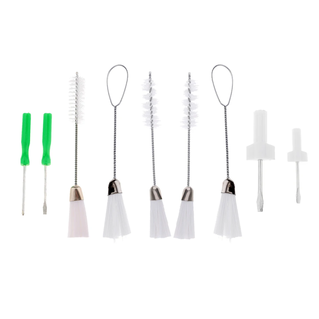 9 штук двухсторонние ворсовые чистящие щетки + отвертки швейная машина