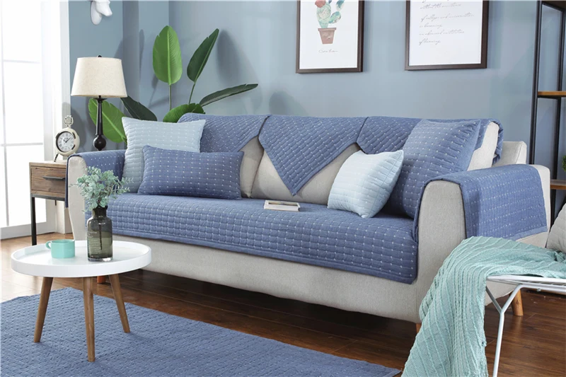Толстый хлопок диван крышка набор сплошной диван-кровать крышка Four Seasons Нескользящие стеганые уголок секционный диван крышка M L XL XXL XXXL XXXXL-фасонный чехол