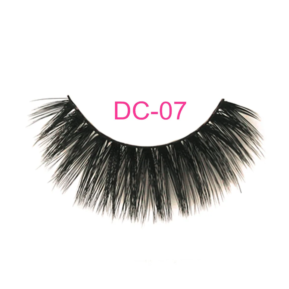 DC-007 NEWCOME 24 стиля 3D 6D накладные ресницы из норки полная полоса ресницы ручной работы мягкие ресницы Think Cross наращивание ресниц макияж - Цвет: DC-007
