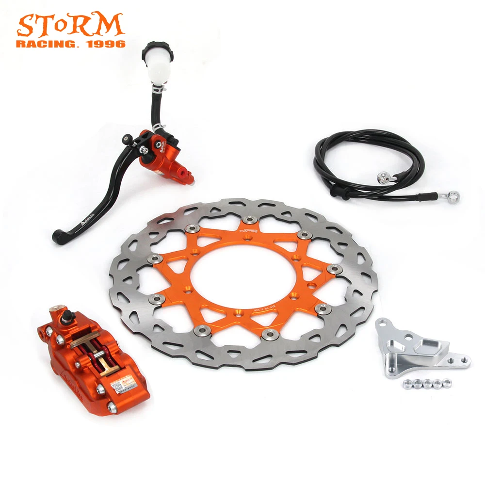 320 мм плавающий тормозной диск кронштейн рычаг суппорта главный Цилиндр Шланг