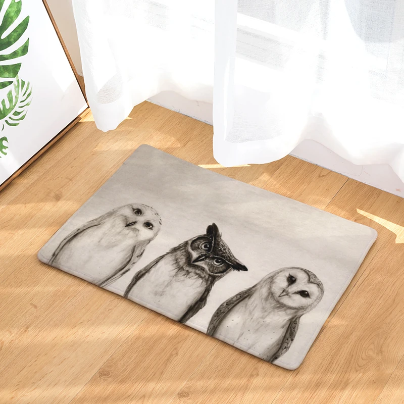 Модные коврики с мультяшным принтом Противоскользящие для ванной кухни домашние