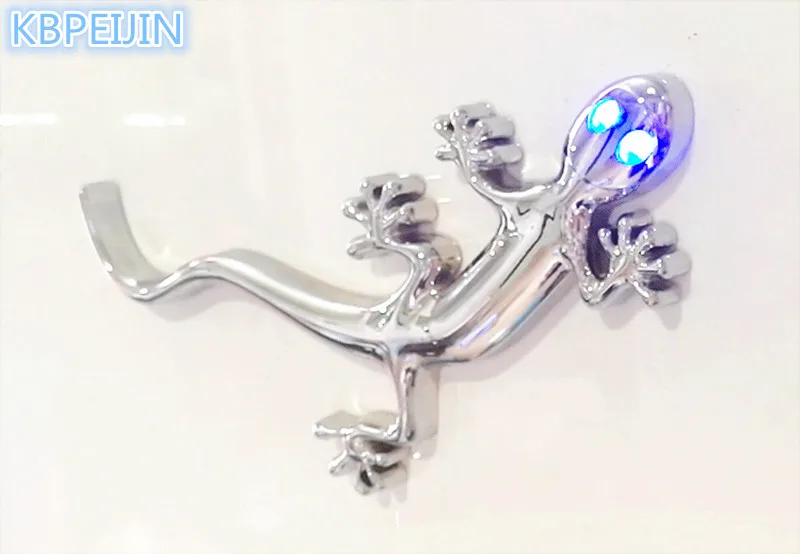 Автомобильная наклейка Солнечная Gecko King предупреждающая Светодиодная лампа для