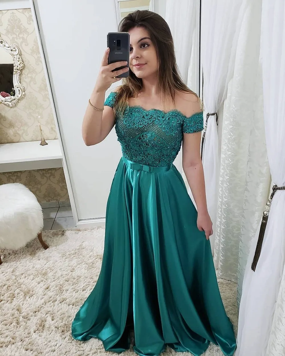 Vestidos De Gala элегантное вечернее с вырезом Лодочка длинное сексуальное Бордовое
