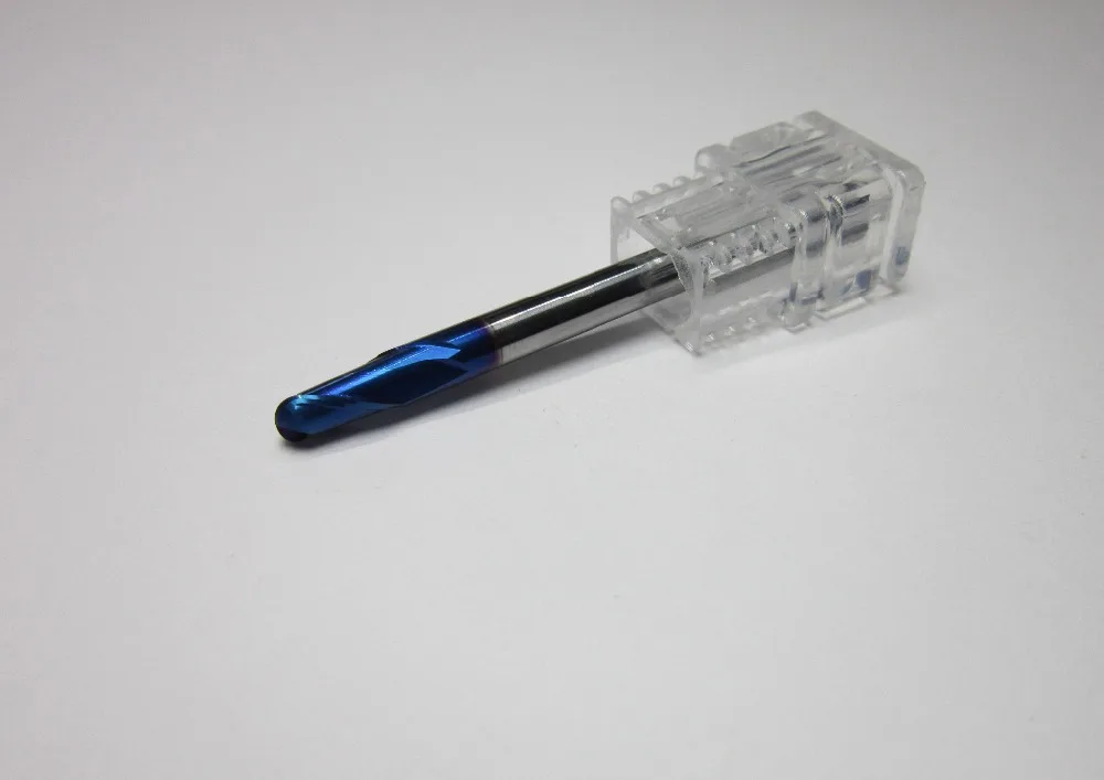 Диаметр 4 мм HRC68 R2.0 карбид вольфрама концевые фрезы для концевых станков с