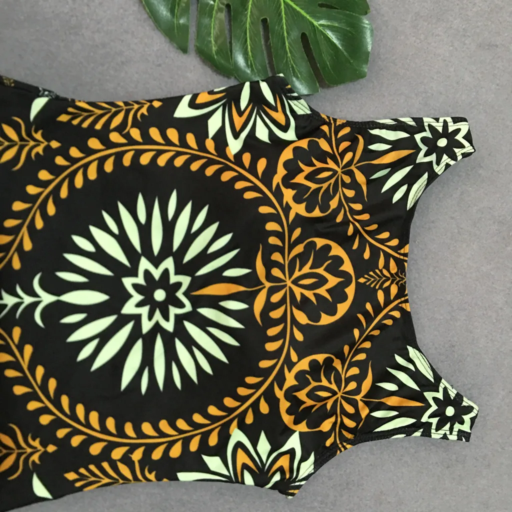 Женский модный сексуальный цельный комбинезон пляжная одежда купальник пуш-ап