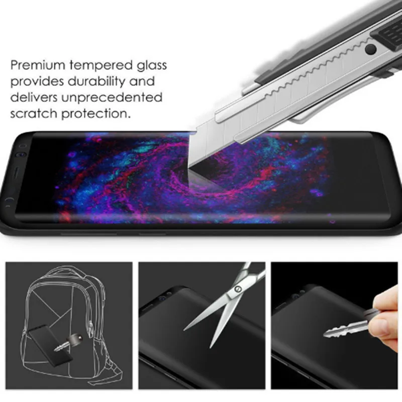 6D полная защита экрана закаленное стекло для samsung Galaxy S10 S9 S8 plus Note 10 plus Note 10 8 9 S7 Edge чехол стекло