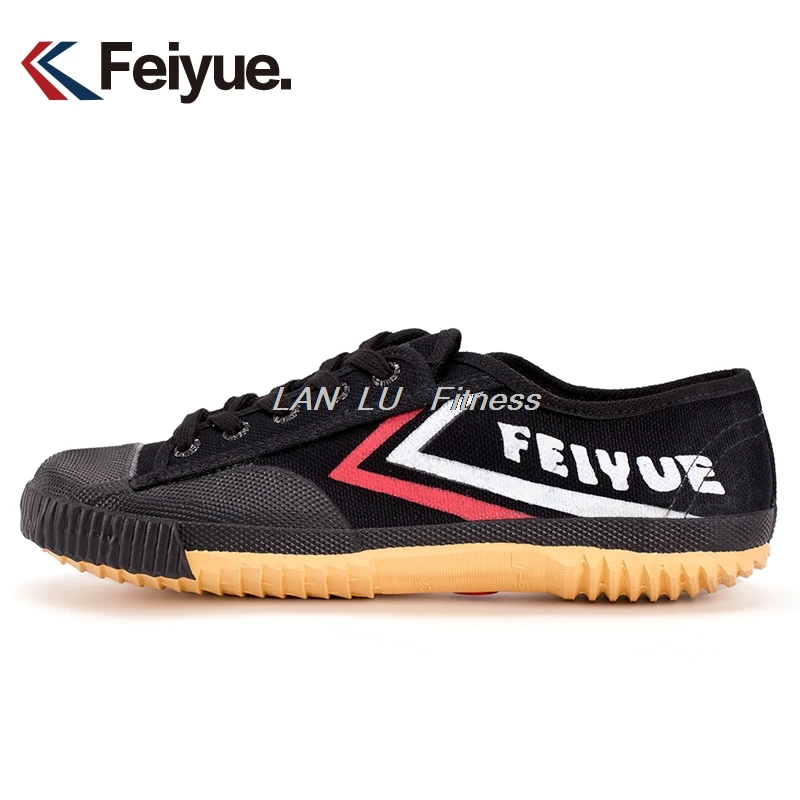Feiyue \ Shaolin soul track shoes Подлинная обувь кунг-фу парусиновая обувь мужская летняя Пара моделей Белая обувь - Цвет: Черный