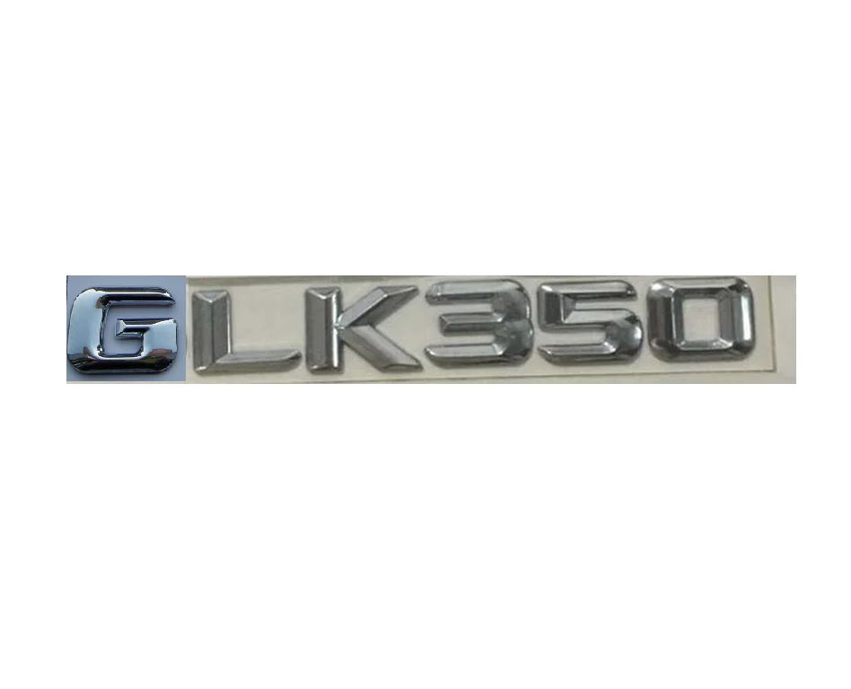 Хром "GLK 350" багажник автомобиля сзади букв слова эмблемы письмо наклейка Стикеры для Mercedes Benz GLK класс GLK350