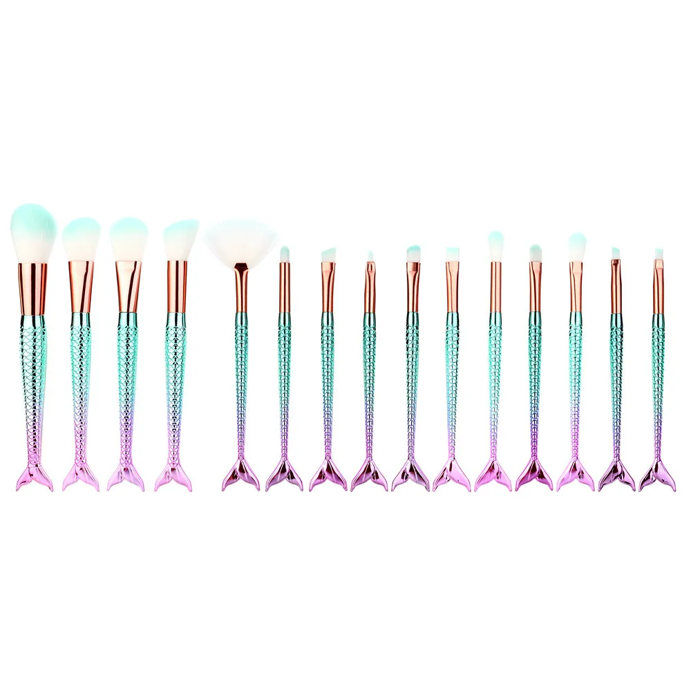 2019 New 16PCS Makeup Brush Set Foundation Eyebrow Eyeliner Blush Cosmetic Concealer pinceaux maquillage pennelli trucco Brushes | Красота и