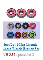 608RS подшипник 8*22*7 мм(8 шт.) ABEC-7 скейтборд скутер 608 2RS шарикоподшипник миниатюрный скейт ролик 608-2RS 608 подшипники RS
