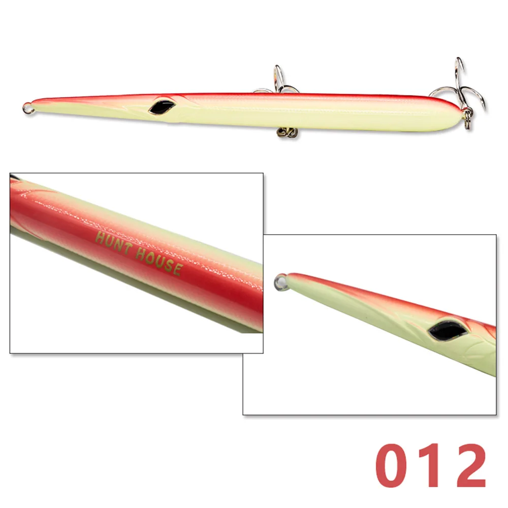 012 Hunthouse stylo 210 рыболовные приманки карандаш 16 см/18 г 18 см/24g 205 мм 31/36 г длинный Литой карандаш stickbaits плавающий оседающая на дно приманка иглы - Цвет: 012