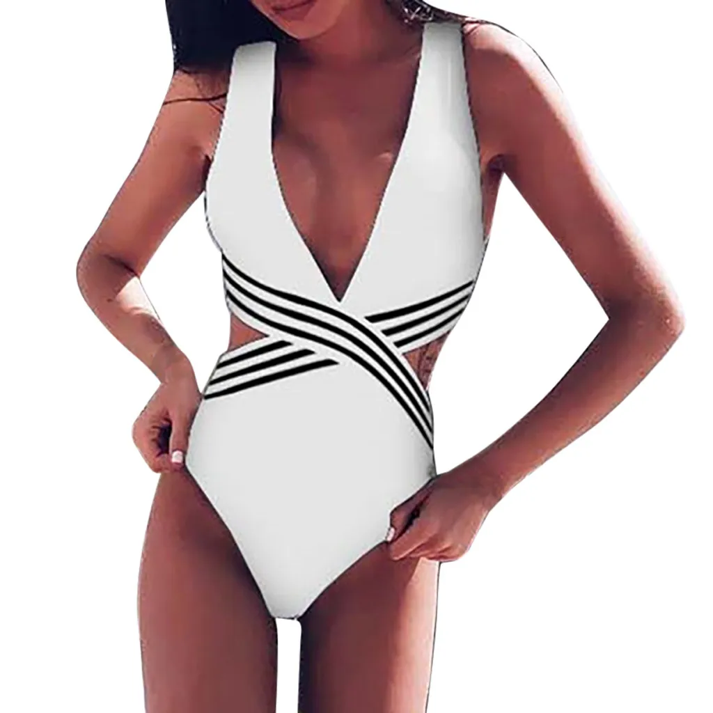 Белый Perimedes, сексуальный женский купальник из кусков, слитный купальник с сеткой, монокини, бикини, пуш-ап, с подкладкой, купальник, пляжная одежда,# y30 - Цвет: Белый