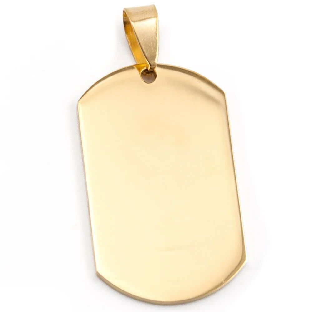 Мужские кулоны оптом сталь/золото/черный цвет нержавеющая сталь военный ID Собака